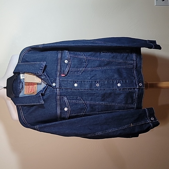 NWT Levi's Men's Dark Blue Denim Jacket XL - Picture 3 of 16